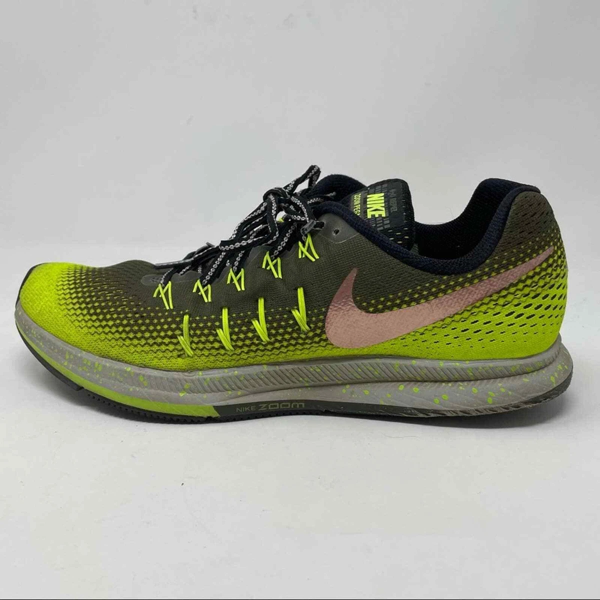 Nike Air Zoom Pegasus Shield 849564 300 Green Khaki Bronze Volt Size 11 | eBay