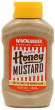 Whataburger Honey Mustard (Pack of 1) 16oz Bottle