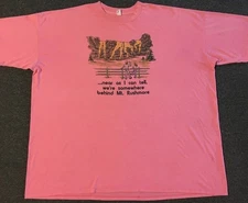 Vtg 70s Mt Rushmore Butts Faded Sleeping Shirt South Dakota Funny Crude Joke 80s