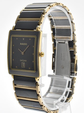 [QUASI NUOVO] Orologio Unisex Rado DIASTAR 160.0281.3 Quadrante Nero Ceramica Data Quarzo