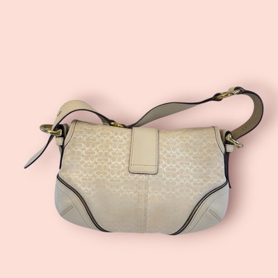 COACH Y2K Vintage Soho Small Flap Shoulder Bag Canvas & Leather