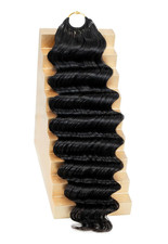 Crochet Hair for Black Women, Feather Crochet Human Hair, 16 Inch 60G Burmese