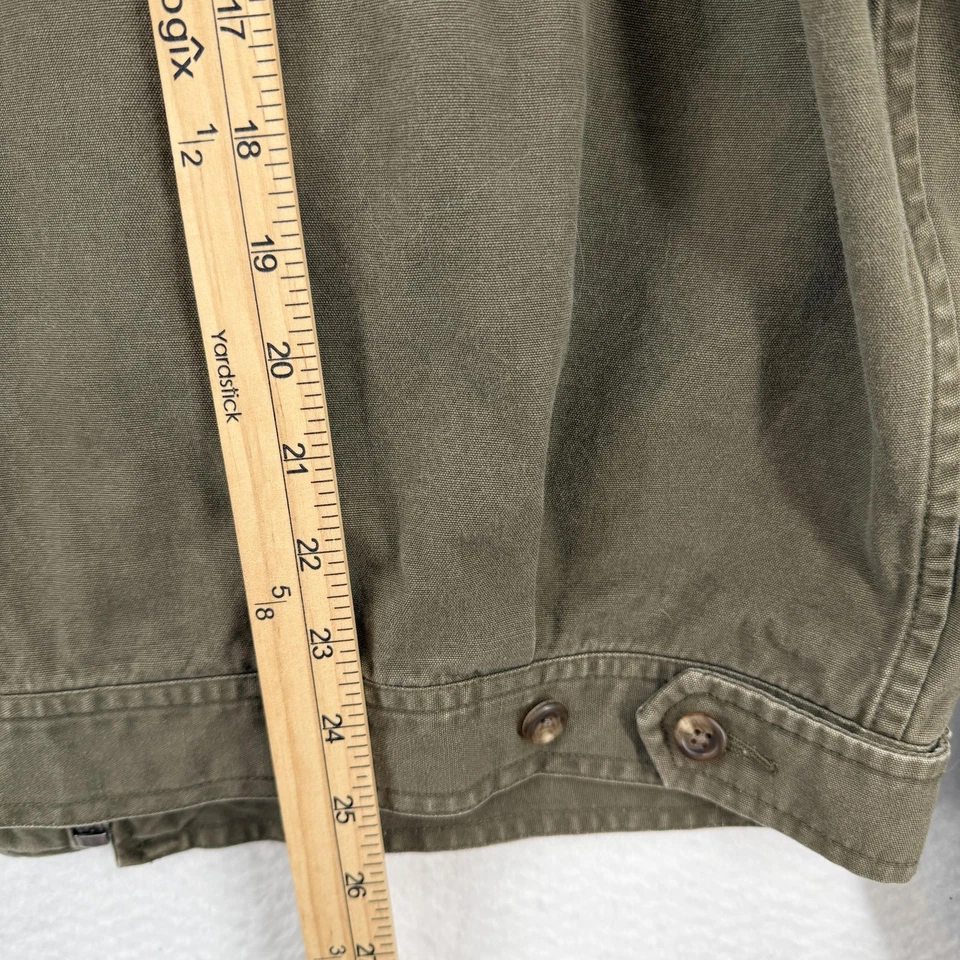 Vintage Polo Sport Sportsman Jacket Mens XL Green Corduroy Collar Zip Hunter 90s - Image 4 of 4