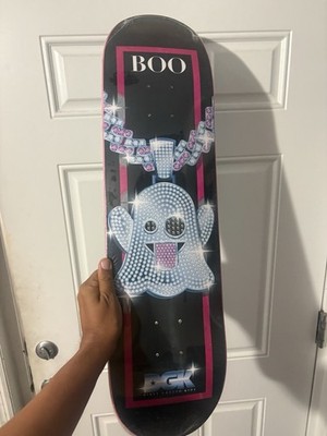 DGK  Iced Out Boo Ghost  Skateboard Deck  Bling 8.25