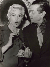 Élection de "La Parisienne 1958", Gaby Bruyère et Serge Lifar, Tirage vintage de
