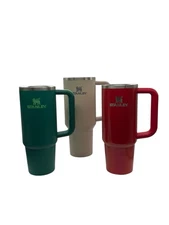 Stanley 30-40oz tumbler lot Of 3 Missing Straws And Lids Cups Only Read