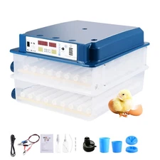 120 Eggs Incubator Digital Automatic Turning Hatcher Chicken Farm Hatching eggs-