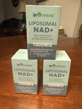 (3 Pack) NAD+ Liposomal Supplement **1800 mg** with Nicotinamide Riboside New