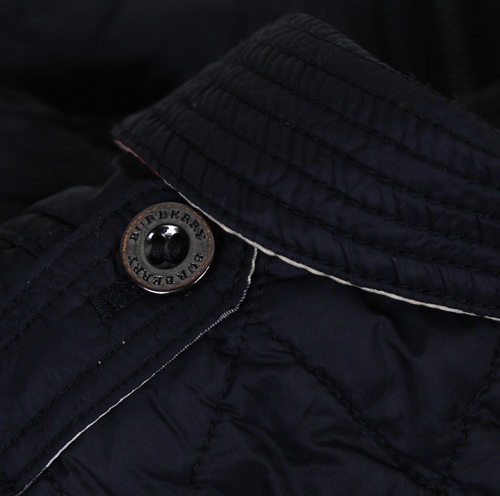 Chaqueta acolchada Burberry azul marino para niñas de 5 años ligera con cremallera - Imagen 12 de 13
