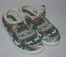 Hey Dude Wendy Ugly Sweater Women's 8 Slip On Shoes Faux Sherpa Lined NEW