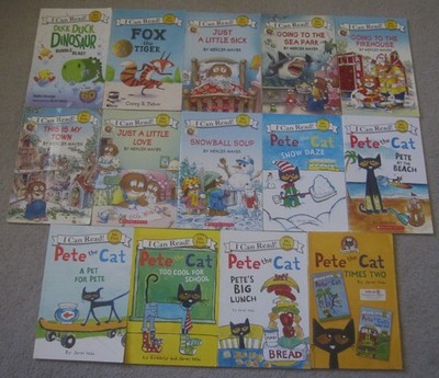 LOT OF 14 MY FIRST I CAN READ BOOKS: LITTLE CRITTER, PETE THE CAT, DUCK DUCK