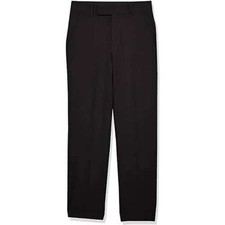 Calvin Klein Dress Pants Kids Size 12 Black Slim Fit Flat Front Stretch NWT