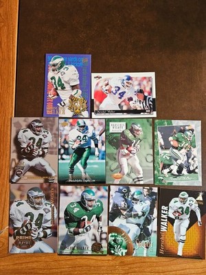 HERSCHEL WALKER - **Premium Lot of 10 Different (1 Ins)** -Eagles - (NRMT-MINT)