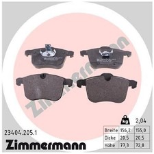 Satz Bremsbeläge Bremsklötze vorne für Opel Signum CC Z03 Vectra C Z02 238732