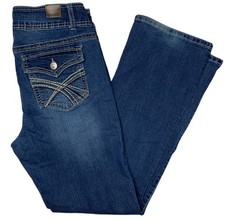 Wallflower Clothing Women's Luscious Curvy Fit Bootcut Blue Jeans Size 15 Reg