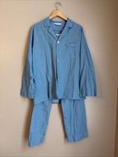 Vtg 70s Sears Perma-Prest Pajamas Mens Medium 38-40 100 Cotton Geometric