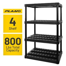 4-Shelf Extra Heavy Duty Plastic Storage Shelf Unit 56 x 36 x 24 800lb