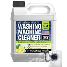 Washing Machine Cleaner and Deodorizer 8oz - Up to 40 uses - Lemon Scent