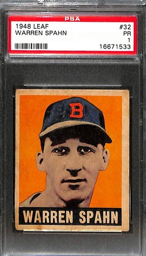 Warren Spahn #32 card
