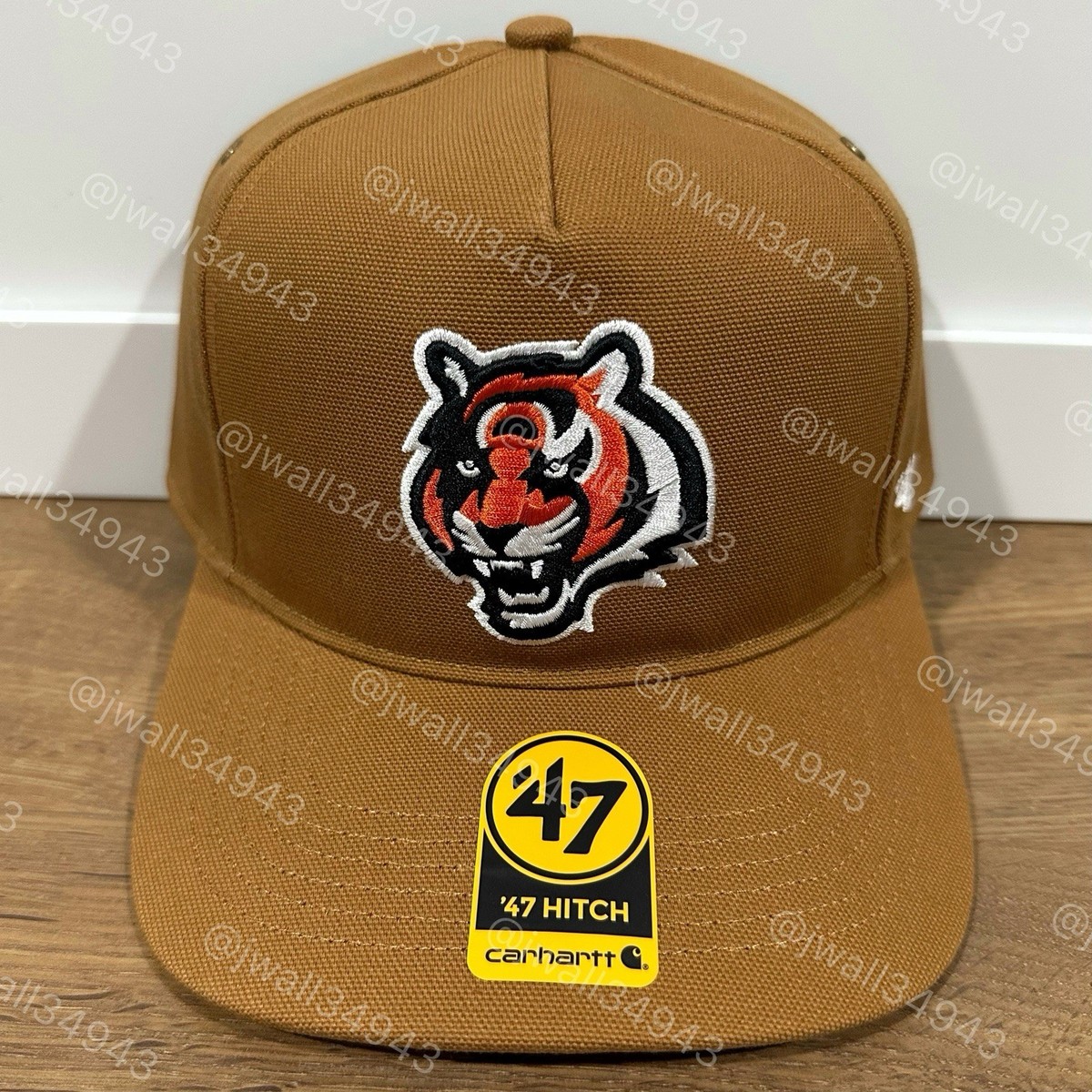 Cincinnati Bengals Carhartt x 47 Brand Hitch Snapback Hat Mens Cap
