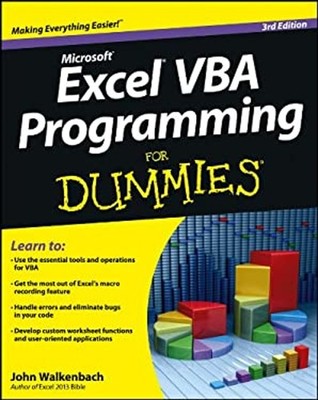 Excel VBA Programming for Dummies  Paperback John Walkenbach