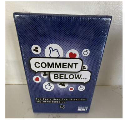 What Do You Meme? Comment Below... Complete Party Card Game Social Media 17+