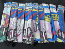 Lot of 10 Vintage 28" Plastic Kites   Bunny Train Parachute   New Sealed