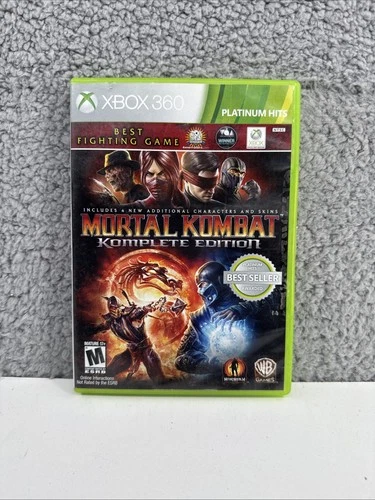Mortal Kombat Komplete Edition (Xbox 360) w/ Manual - Tested
