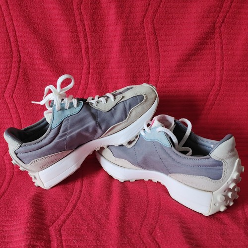 New Balance 327 UK-6, EU-39, Blue/Grey/Pink, WS327JLL Womens Trainers - Imagen 9 de 12