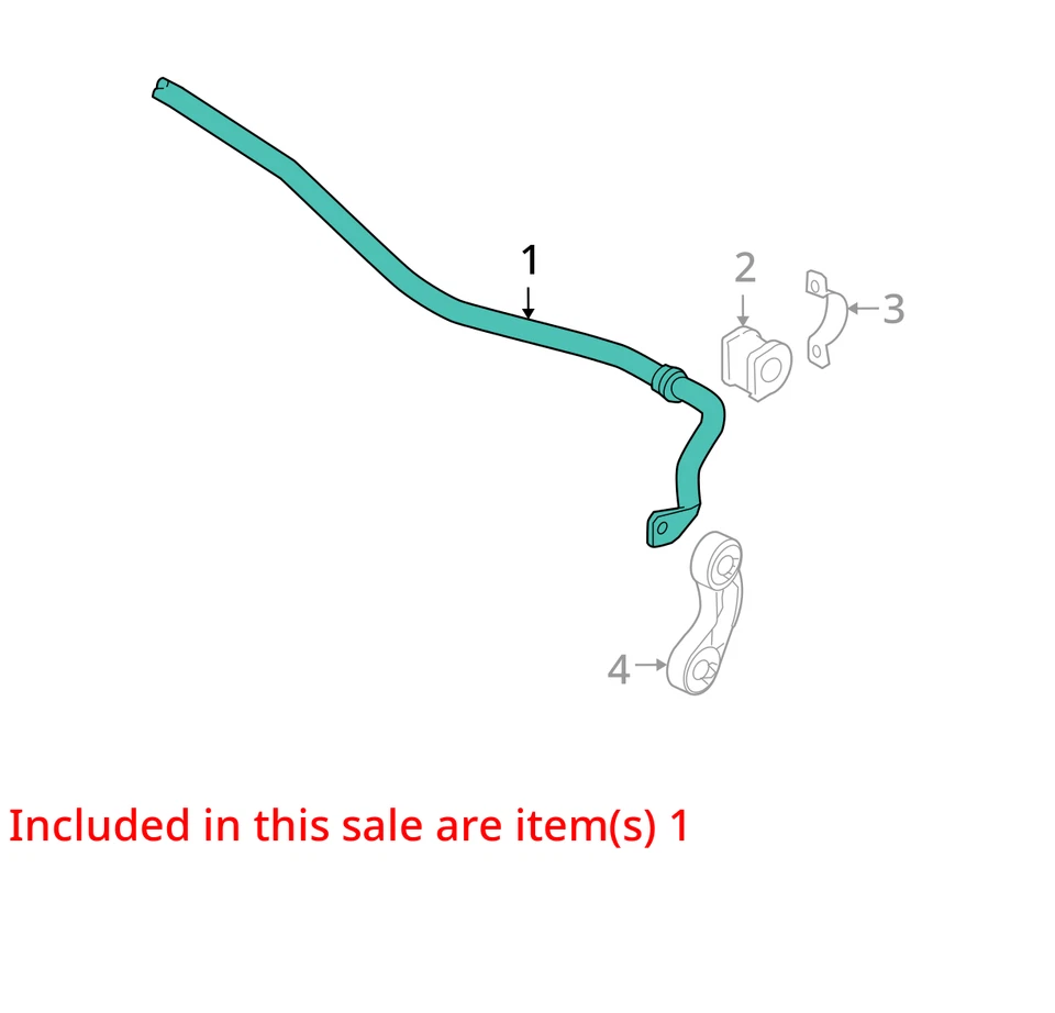 2010 奥迪 A6 AWD 后稳定杆 原始设备制造商 125K 英里 - LKQ432465165 — 第 4/4 张图片
