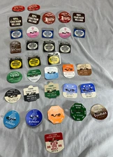 VINTAGE BEACH TAGS OCEAN CITY NJ, CAPE MAY & CHATHAM- 83-00 (LOT OF 35) USED