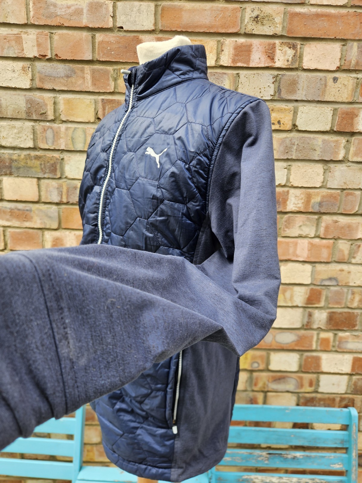 Puma Golf Cloudspun Jacket Quilted Padded Primaloft Warm Causal Pro Coat UK Sm image 6