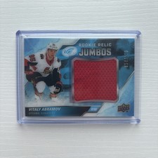 2019-20 UD Ice Vitaly Abramov Rookie Relic Jumbos /199 Senators