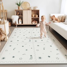 Baby Foam Play Mat, 72x48 Baby Crawling Mat, Floor Mats for for Baby with Int...
