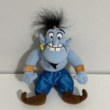 Vintage 1990s Disney Store Aladdin Genie Plush Bean Bag Toy 8in READ