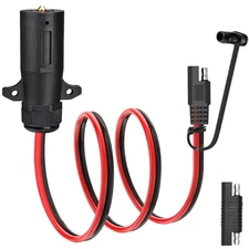 7 Pin Power Access 7 Way Trailer Plug to SAE Cable 7 Pole Round RV-Style Trai...