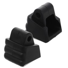 2Pcs Durable Brake Pedal Stopper for Roller Skates Black PVC Safety Pads