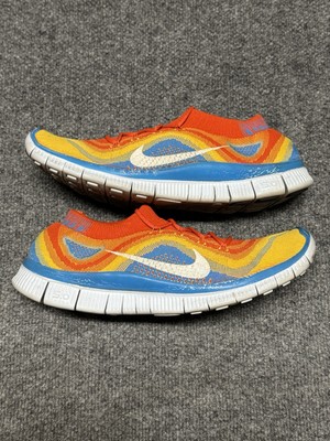 nike free flyknit 5.0 rainbow white