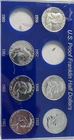 FRANKLIN HALF DOLLAR LOT 6 pcs (Gorgeous GEM PROOF) 1956, 58, 59, 61-63. Free SH