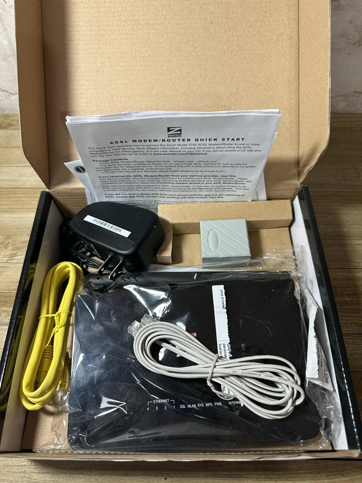 NWOT - ZOOM ADSL MODEM plus WIRELESS-N ROUTER MODEL 5792 - Image 2 of 4