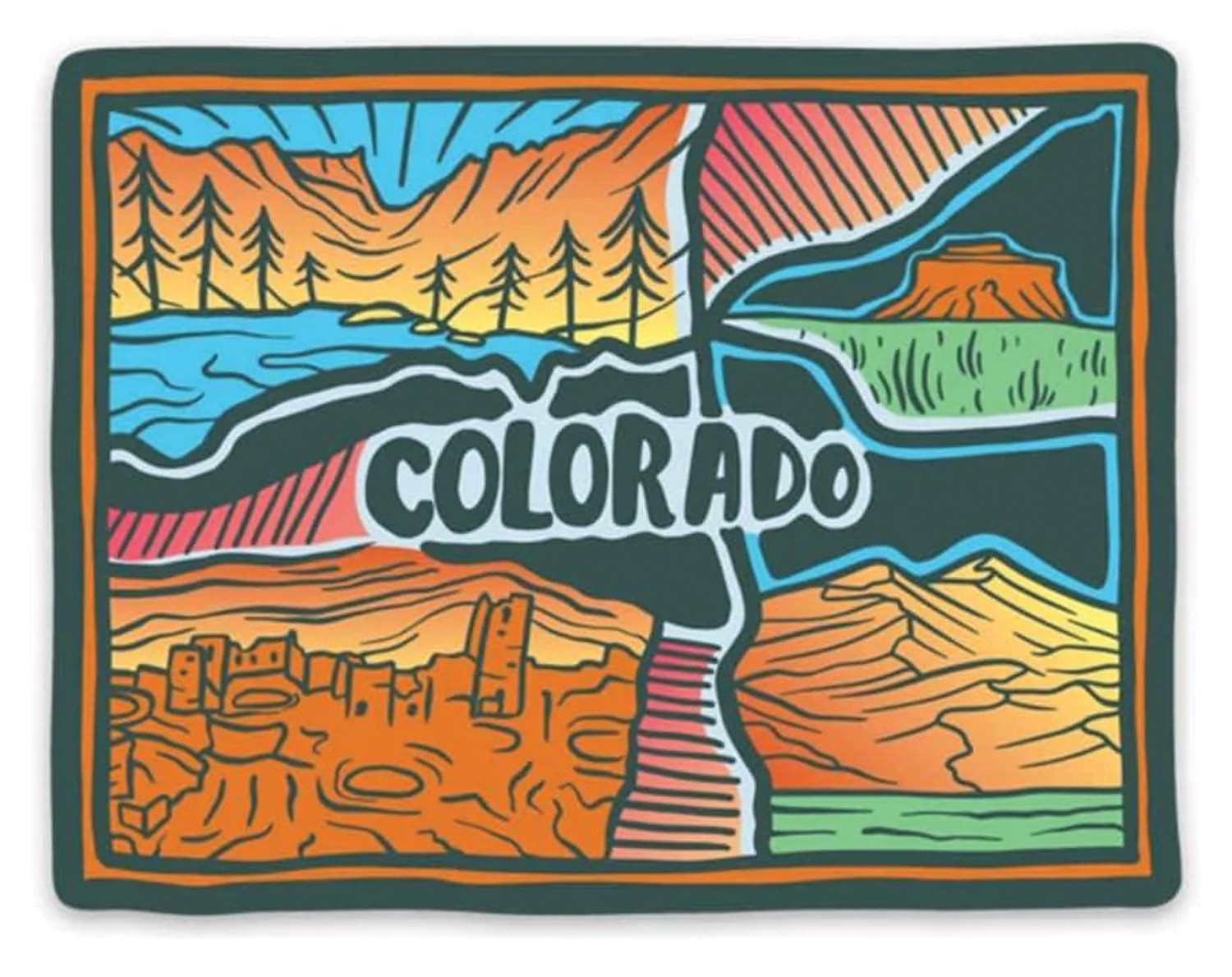 Футболка Colorado Love - Экологически чистый хлопок, яркий дизайн для активного отдыха