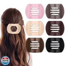 Obeoby 6 PCS Flat Hair Clips, Strong Hold Flat Claw Clips French Hair Barrett