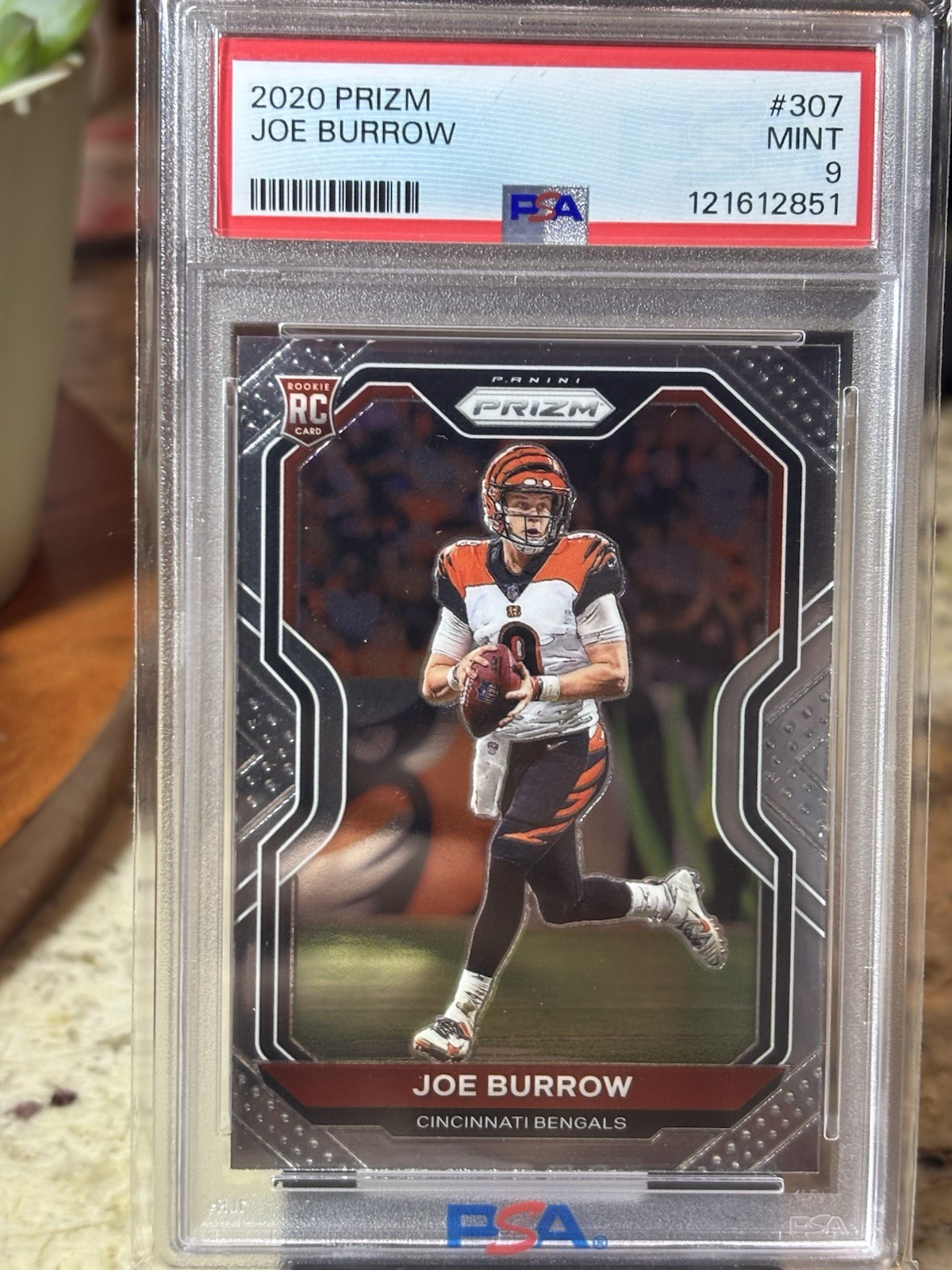 2020 Prizm Joe Burrow PSA 9 Mint Rookie Card RC #307 RC