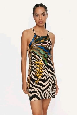 Adidas Originals X FARM Rio 3-Stripes Mini Dress Women's Small