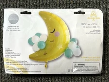 Anagram Moon & Clouds Bouquet Baby Shower Balloon 32x33-New