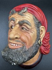 Bosson Legend Chalkware Face Bust Figurine Wa...