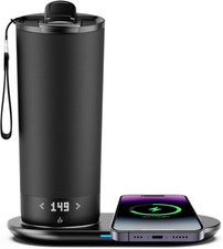 Smart Temperature Control Heated Travel Mug, 20 Oz, App Controlled, Black