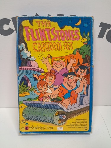 VINTAGE FLINTSTONES HANNA BARBERA CARTOON KIT COLORFORMS TOY SET COLOR FORMS '72