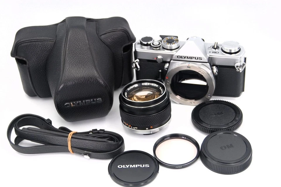 【Casi Como Nuevo】 Olympus OM-1 35mm SLR Plata + G.Zuiko Auto-S 50mm f/1.4 de Japón Foto 2 de 4