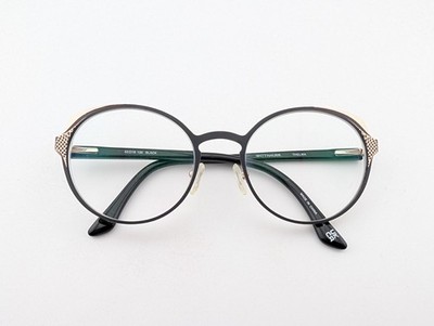 Wittnauer Eyeglasses, Frames Only, Thelma, 52-19-135, Metal/Plastic,Black/Copper